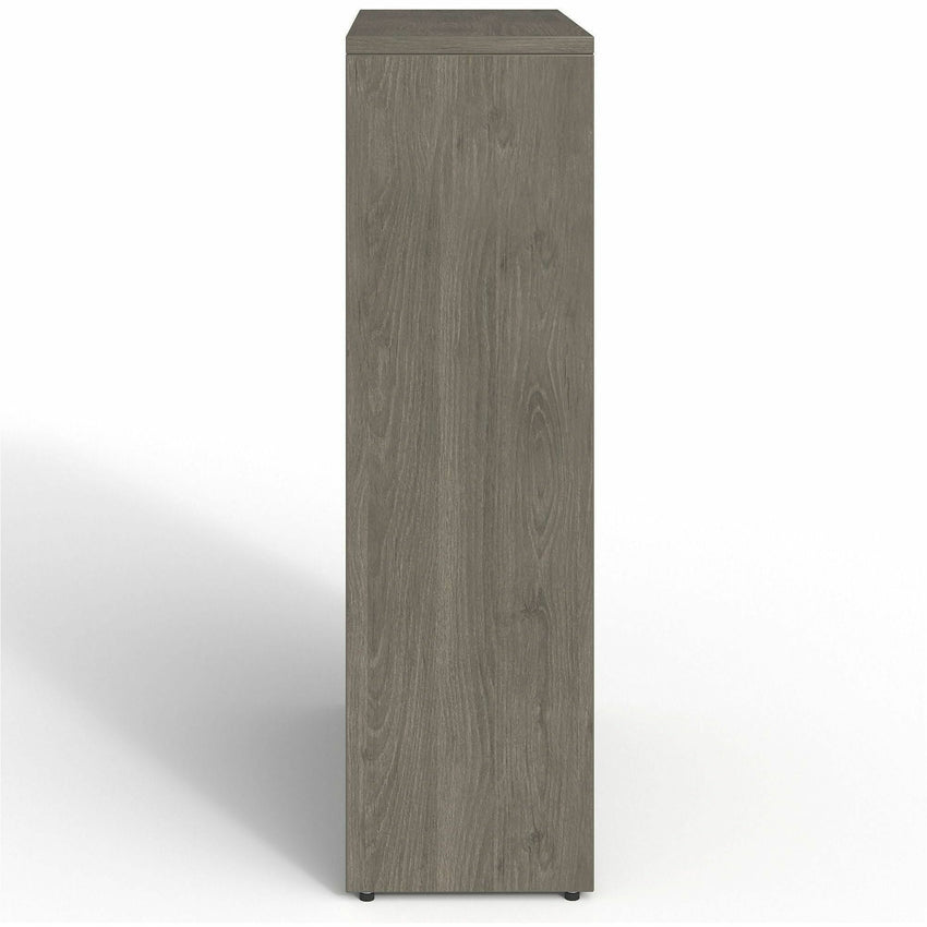 Lorell Prominence 2.0 4 - Shelf Bookcase 34"W x 12"D x 48"H Gray Elm (LLR - LLRPBK3448GE) - SchoolOutlet