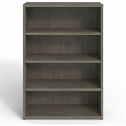Lorell Prominence 2.0 4-Shelf Bookcase 34"W x 12"D x 48"H Gray Elm (LLR-LLRPBK3448GE)