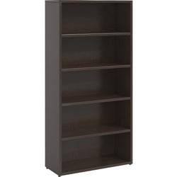 Lorell Prominence 2.0 5-Shelf Bookcase 34"W x 12"D x 69"H Espresso (LLR-LLRPBK3469ES)