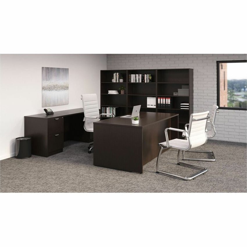 Lorell Prominence 2.0 5 - Shelf Bookcase 34"W x 12"D x 69"H Espresso (LLR - LLRPBK3469ES) - SchoolOutlet