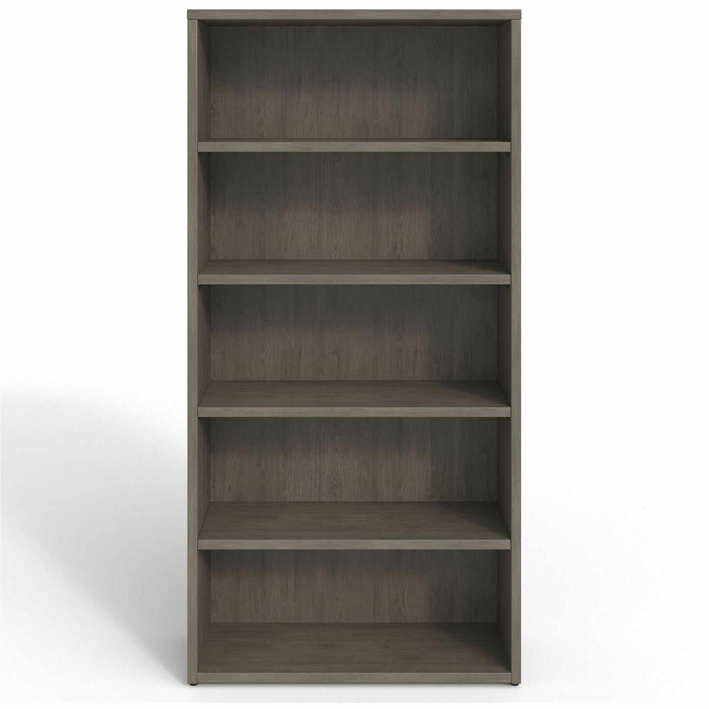 Lorell Prominence 2.0 5 - Shelf Bookcase 34"W x 12"D x 69"H Gray Elm (LLR - LLRPBK3469GE) - SchoolOutlet