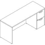 Lorell Prominence 2.0 Right - Pedestal Credenza 66