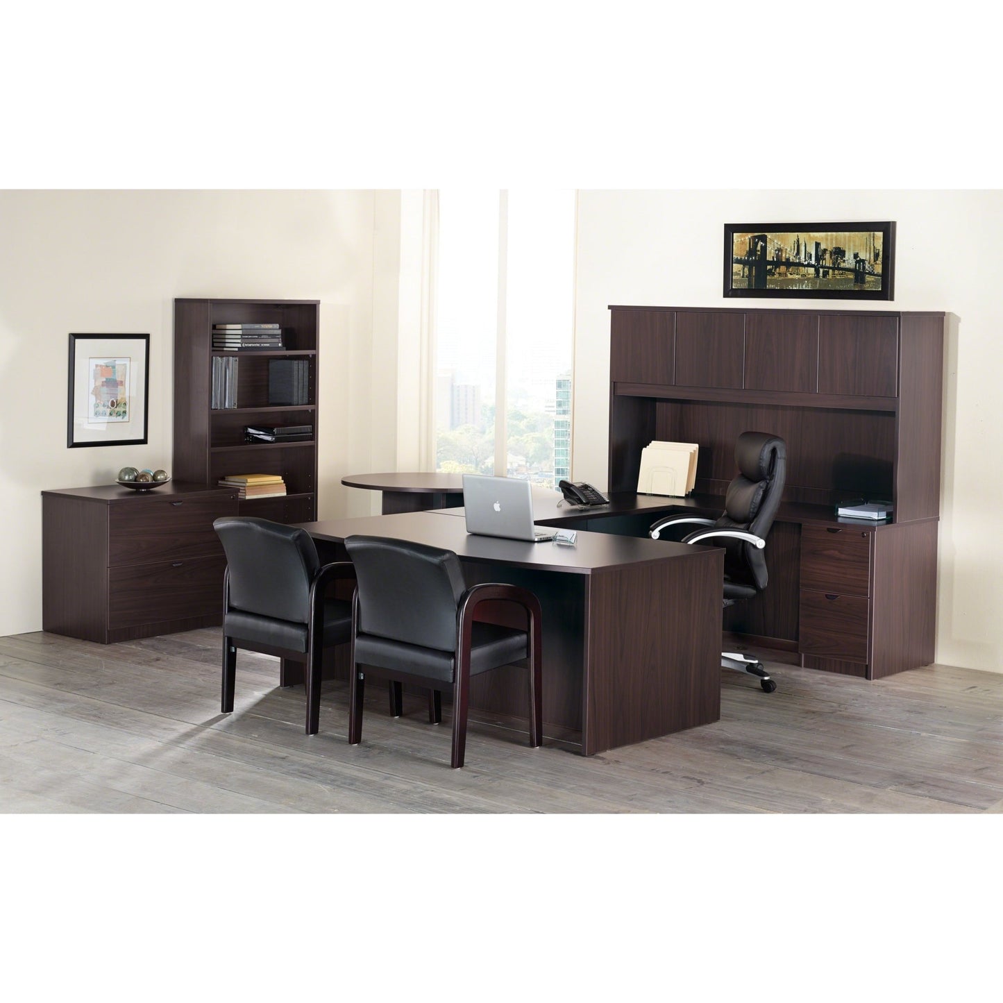 Lorell Prominence 2.0 Right - Pedestal Credenza 72"W x 24"D x 29"H (LLR - LLRPC2472RXX) - SchoolOutlet