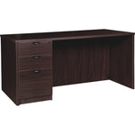 Lorell Prominence 2.0 Series Left - Pedestal Executive Desk with Laminate Finish and Fully Assembled Professional Construction 60