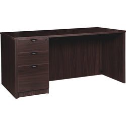 Lorell Prominence 2.0 Series Left-Pedestal Executive Desk with Laminate Finish and Fully Assembled Professional Construction 60"W x 30"D x 29"H LLR-LLR(LLRPD3060LSPXX)