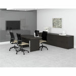 Lorell Prominence 2.0 Series Double - Pedestal Executive Desk with Laminate Finish and Fully Assembled Professional Construction 66