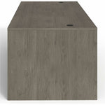 Lorell Prominence 2.0 Series Gray Elm Executive Desk featuring Dual 3/4 Locking Pedestals and High - Performance Thermally Fused Melamine Construction 72