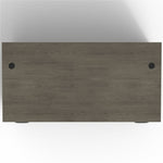 Lorell Prominence 2.0 Series Gray Elm Executive Desk featuring Dual 3/4 Locking Pedestals and High - Performance Thermally Fused Melamine Construction 72