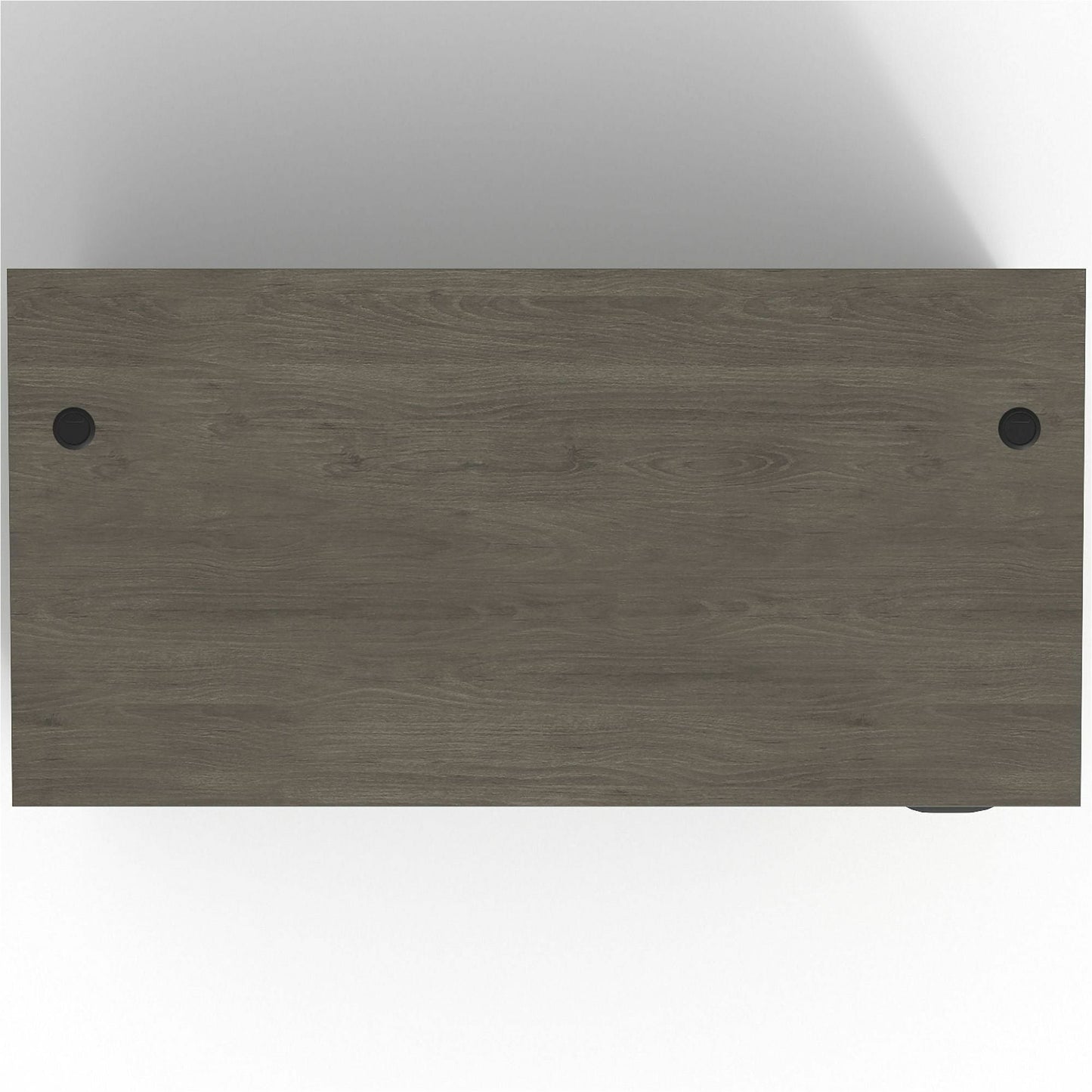 Lorell Prominence 2.0 Series Gray Elm Executive Desk featuring a Right - Hand Locking Pedestal and High - Performance Thermally Fused Melamine Construction 72"W x 36"D x 29"H (LLR - LLRPD3672RSPGE) - SchoolOutlet