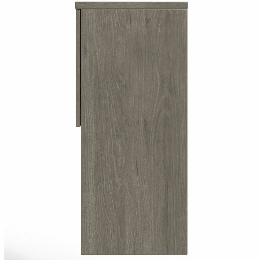 Lorell Prominence 2.0 Series 4 - Door Executive Hutch Gray Elm Laminate 66"W x 16"D x 39"H (LLR - LLRPH6639GE) - SchoolOutlet