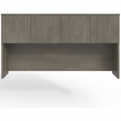 Lorell Prominence 2.0 Series 4-Door Executive Hutch Gray Elm Laminate 72"W x 16"D x 39"H (LLR-LLRPH7239GE)