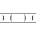 Lorell Prominence 2.0 Modular Table Base with Door 24