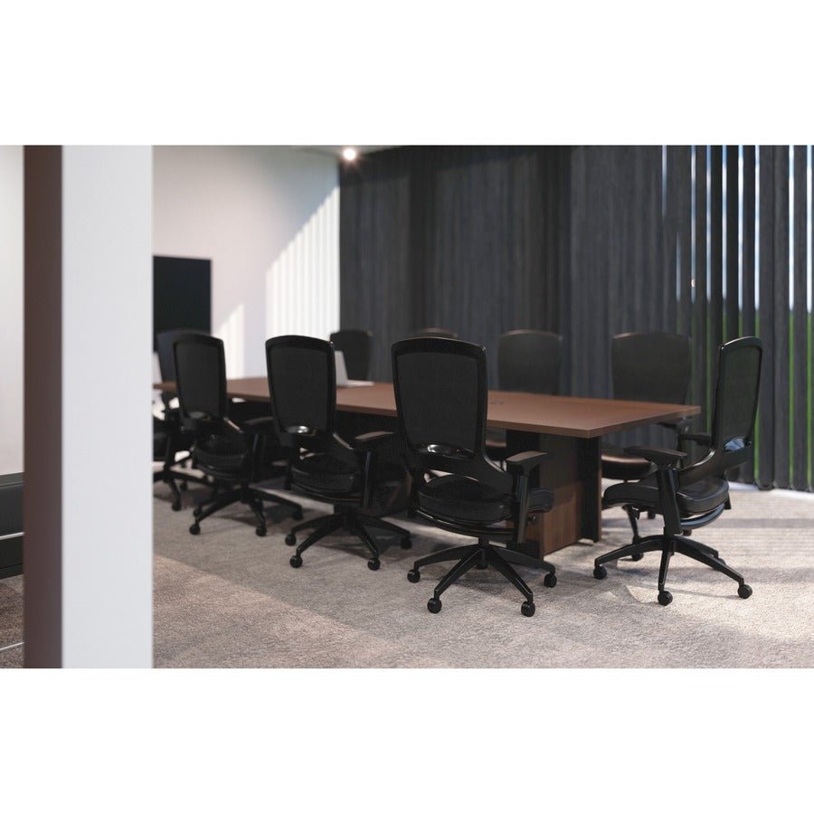 Lorell Prominence 2.0 Slim Modular Table Base 24"W x 8"D x 28"H (LLR - LLRPLB24HMY) - SchoolOutlet