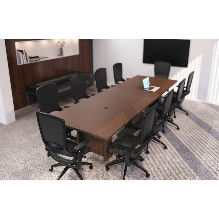 Lorell Prominence 2.0 Slim Modular Table Base 24"W x 8"D x 28"H (LLR - LLRPLB24HMY) - SchoolOutlet