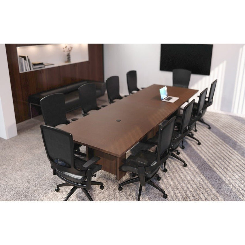 Lorell Prominence 2.0 Slim Modular Table Base 24"W x 8"D x 28"H (LLR - LLRPLB24HMY) - SchoolOutlet