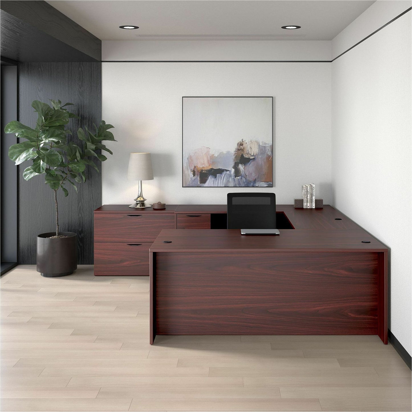 Professional Lorell Prominence 2.0 Reception Countertop 47.3"W x 11.9"D x 12"H (LLR - LLRPMC4814XX) - SchoolOutlet