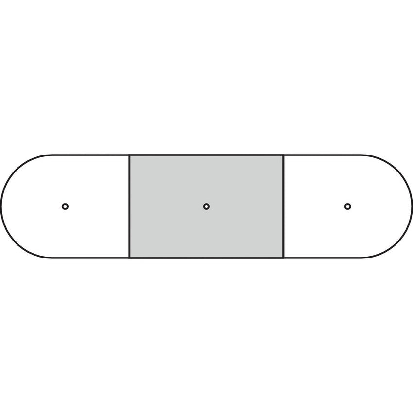 Lorell Prominence 2.0 Half - Racetrack Conference Tabletop 60"W x 48"D x 1.5"Thick (LLR - LLRPOC4860GE) - SchoolOutlet