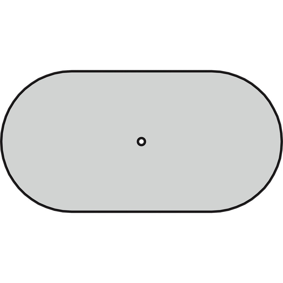 Lorell Prominence 2.0 Half - Racetrack Conference Tabletop 60"W x 48"D x 1.5"Thick (LLR - LLRPOC4860GE) - SchoolOutlet