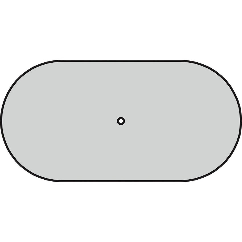 Lorell Prominence 2.0 Half - Racetrack Conference Tabletop 60"W x 48"D x 1.5"Thick (LLR - LLRPOC4860GE) - SchoolOutlet