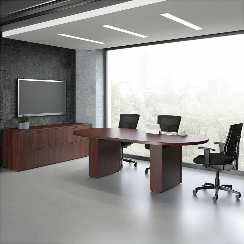 Lorell Prominence 2.0 Half - Racetrack Conference Tabletop 60"W x 48"D x 1.5"Thick (LLR - LLRPOC4860XX) - SchoolOutlet