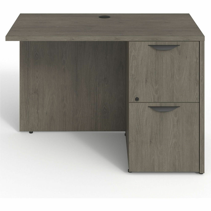 Lorell Prominence 2.0 Series Right-Pedestal Return 42"W x 24"D x 29"H (LLR-LLRPR2442RXX) - SchoolOutlet