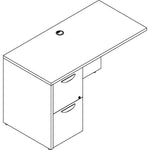 Lorell Prominence 2.0 Left Return with 2 - Drawer Locking File Pedestal 48