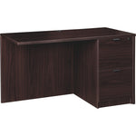Lorell Prominence 2.0 Right Return with 2 - Drawer Locking File Pedestal 48