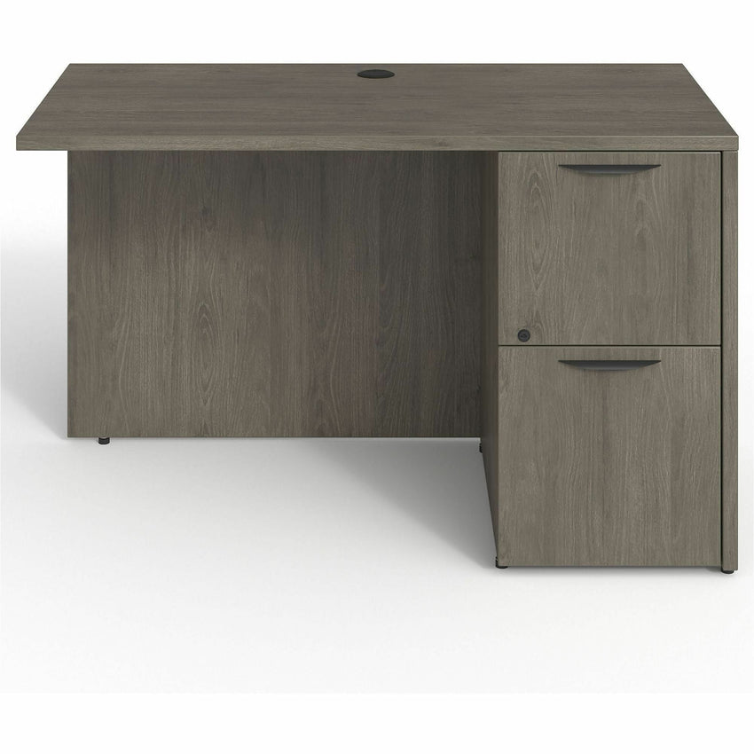 Lorell Prominence 2.0 Right Return with 2 - Drawer Locking File Pedestal 48"W x 24"D x 29"H (LLR - LLRPR2448RXX) - SchoolOutlet