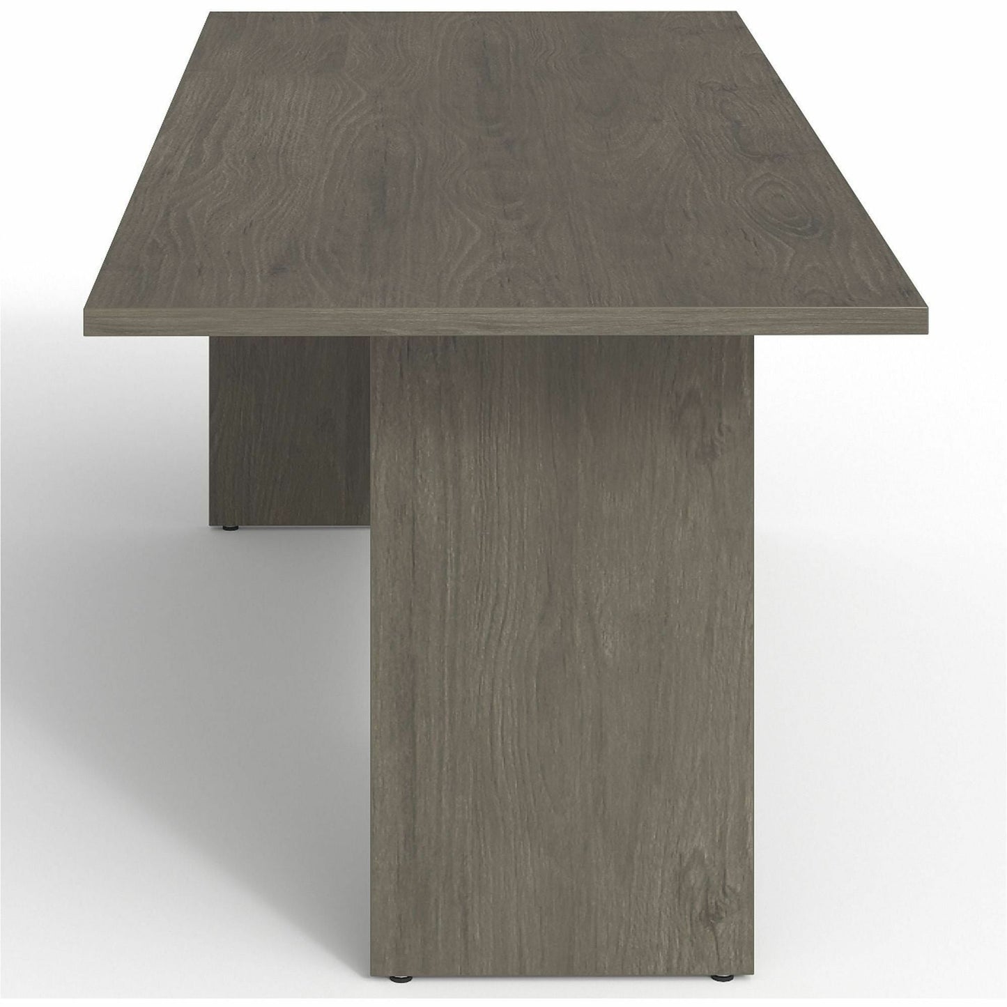 Lorell Prominence 2.0 Series 72"W x 30"D x 29"H Peninsula Desk, Gray Elm Surface 1" (LLR - LLRPRT3072GE) - SchoolOutlet