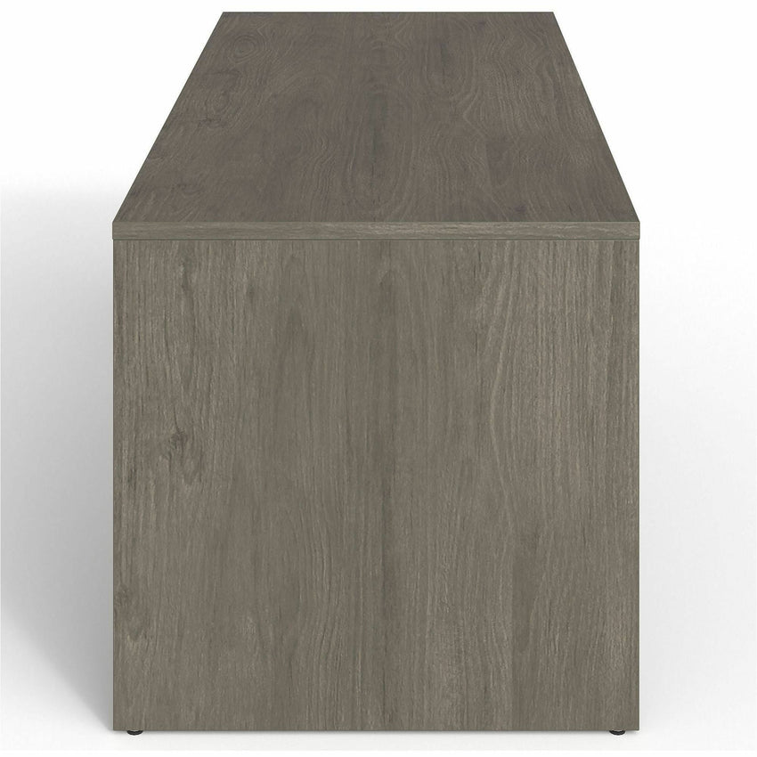 Lorell Prominence 2.0 Series 72"W x 30"D x 29"H Peninsula Desk, Gray Elm Surface 1" (LLR - LLRPRT3072GE) - SchoolOutlet