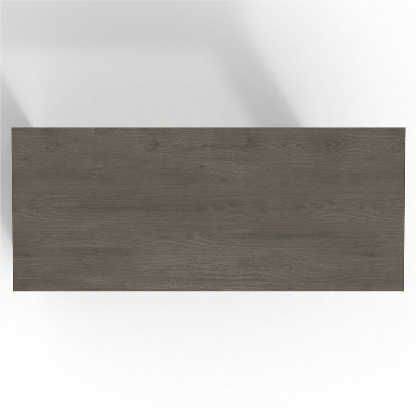 Lorell Prominence 2.0 Series 72"W x 30"D x 29"H Peninsula Desk, Gray Elm Surface 1" (LLR - LLRPRT3072GE) - SchoolOutlet