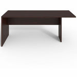 Lorell Prominence 2.0 Mahogany Laminate Peninsula Desk 72