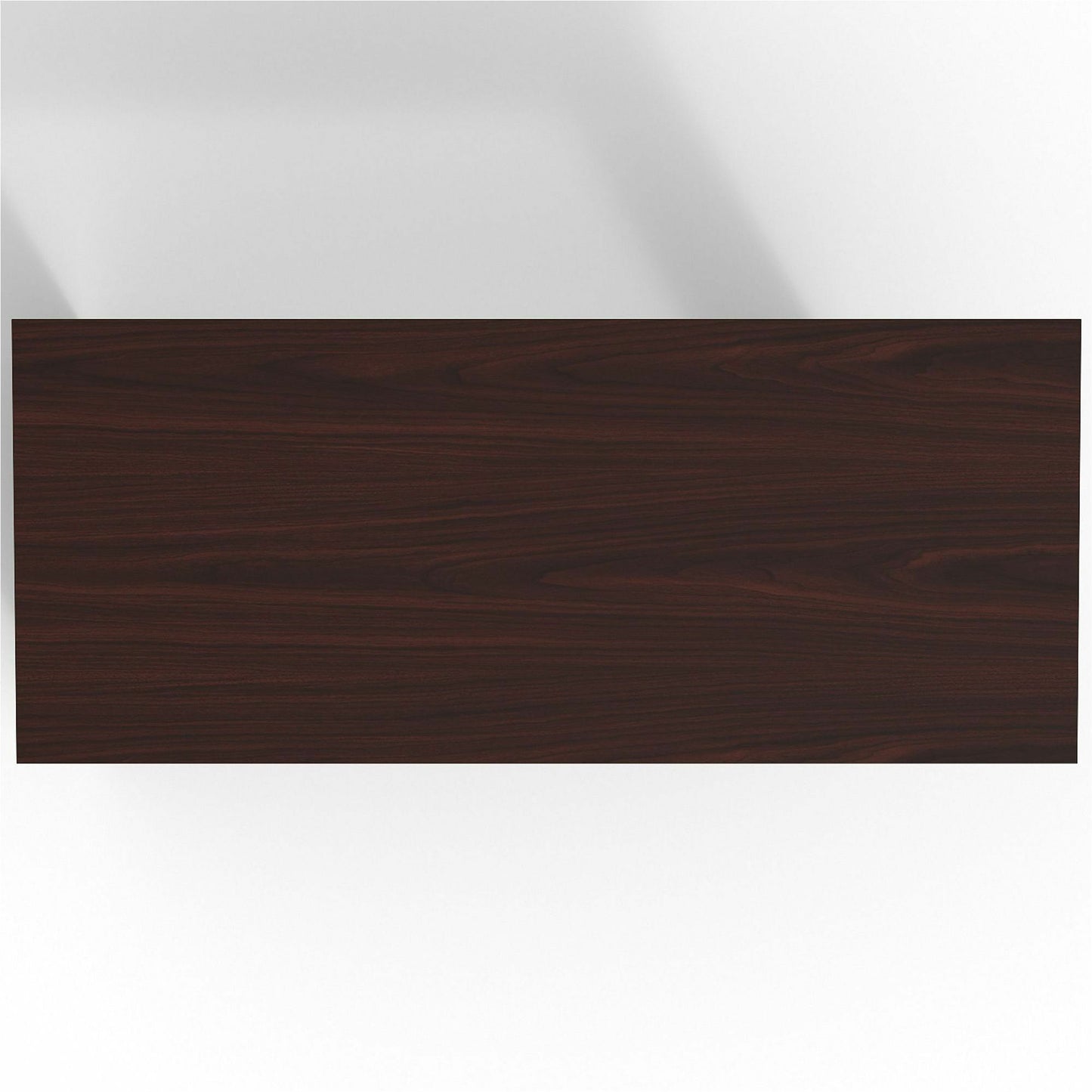 Lorell Prominence 2.0 Mahogany Laminate Peninsula Desk 72"W x 30"D x 29"H (LLR - PRT3072MY) - SchoolOutlet