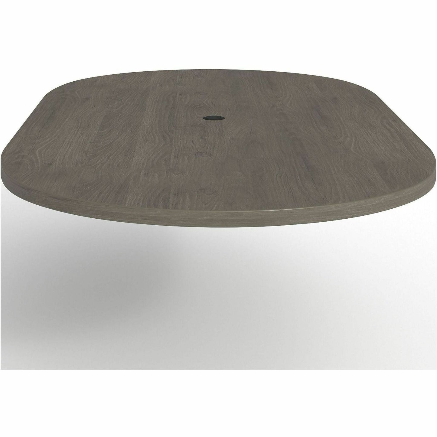 Lorell Prominence 2.0 Racetrack Conference Tabletop Gray Elm 96"W x 48"D (LLR - LLRPRT4896GE) - SchoolOutlet