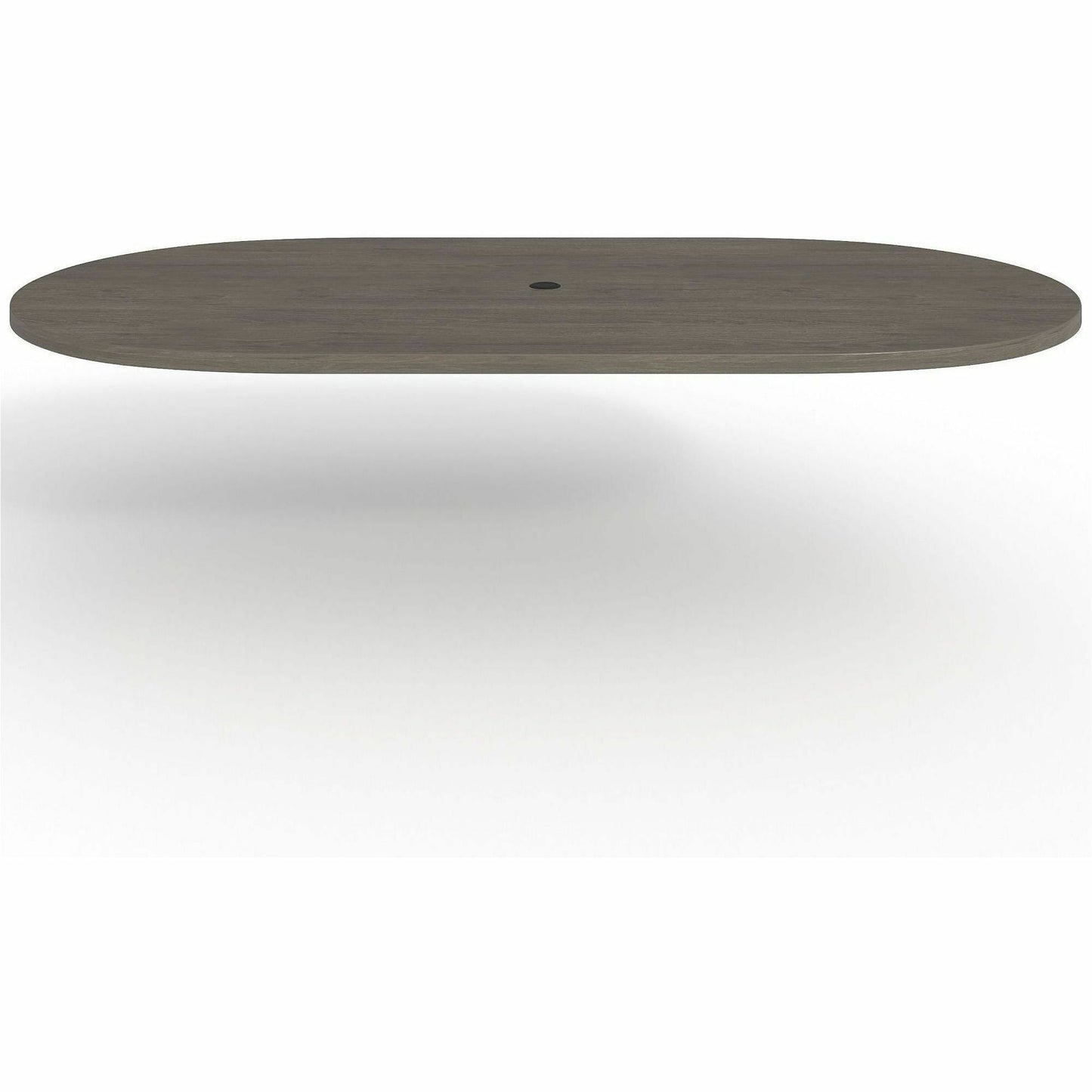 Lorell Prominence 2.0 Racetrack Conference Tabletop Gray Elm 96"W x 48"D (LLR - LLRPRT4896GE) - SchoolOutlet