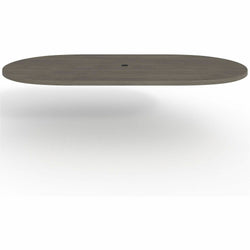 Lorell Prominence 2.0 Racetrack Conference Tabletop Gray Elm 96"W x 48"D (LLR-LLRPRT4896GE)
