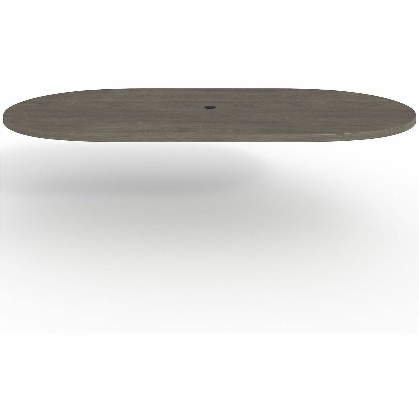 Lorell Prominence 2.0 Racetrack Conference Tabletop Gray Elm 96"W x 48"D (LLR - LLRPRT4896GE) - SchoolOutlet