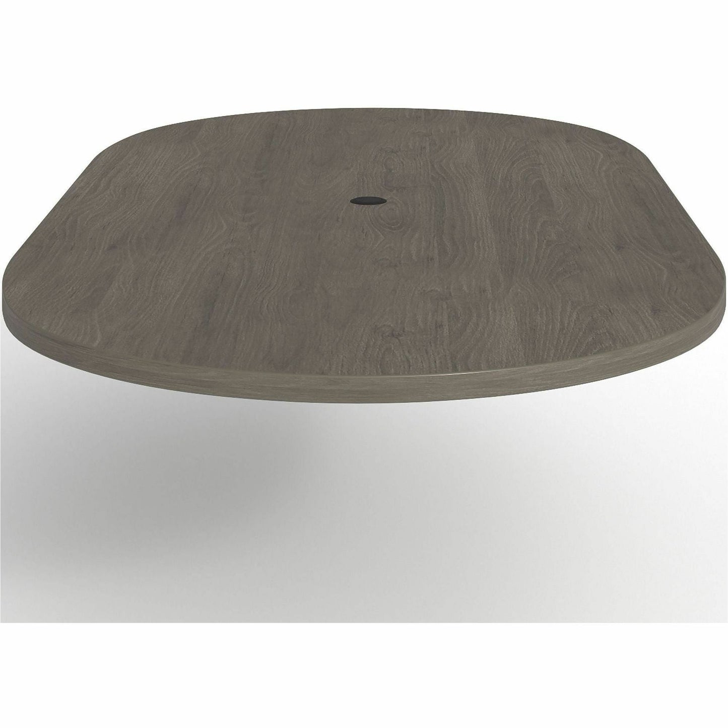 Lorell Prominence 2.0 Racetrack Conference Tabletop Gray Elm 96"W x 48"D (LLR - LLRPRT4896GE) - SchoolOutlet