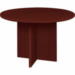 Lorell Prominence 2.0 Round Laminate Conference Table Mahogany 42