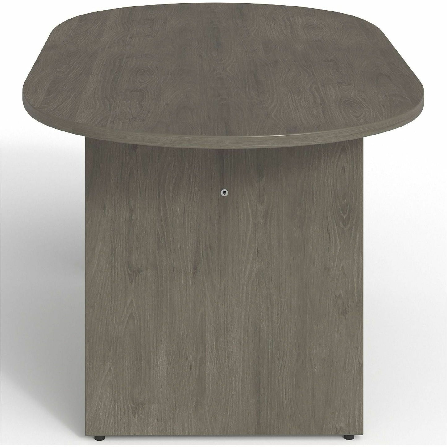 Lorell Prominence 2.0 Racetrack Conference Table Gray Elm 72"W x 36"D x 29"H (LLR - LLRPT7236GE) - SchoolOutlet