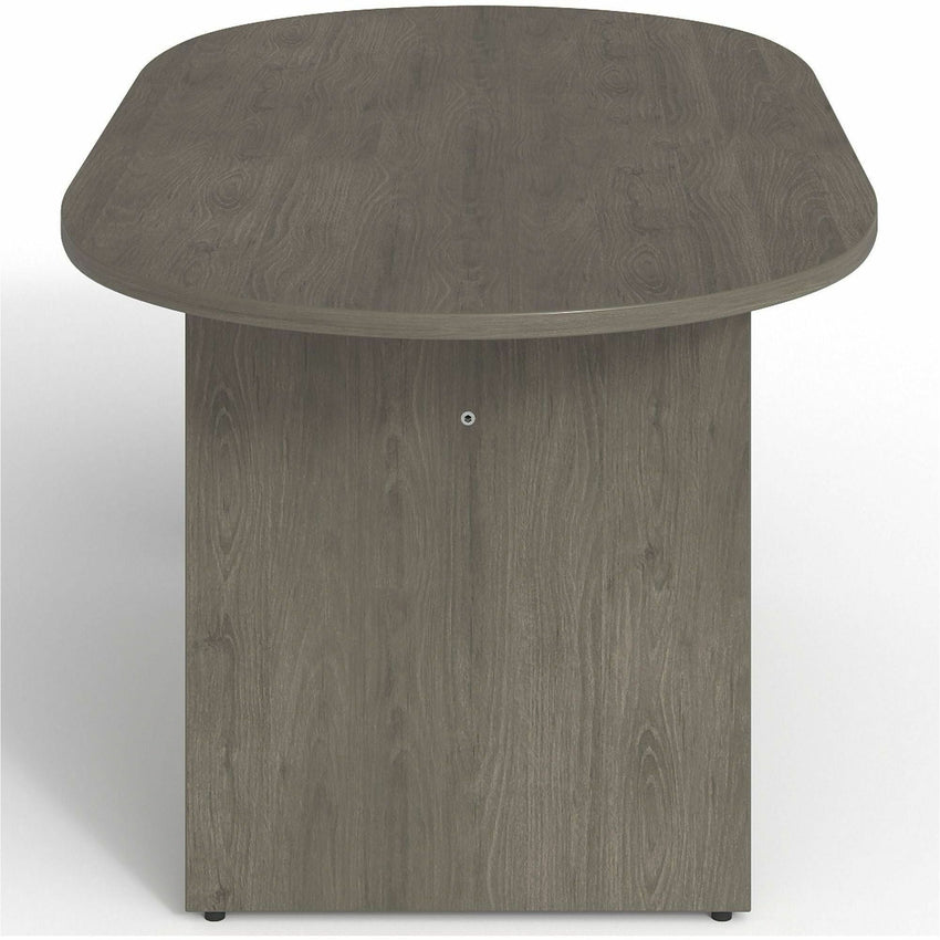 Lorell Prominence 2.0 Racetrack Conference Table Gray Elm 72"W x 36"D x 29"H (LLR - LLRPT7236GE) - SchoolOutlet