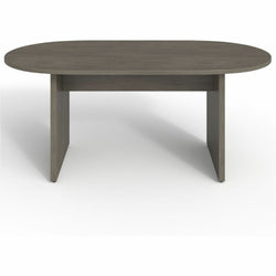 Lorell Prominence 2.0 Racetrack Conference Table Gray Elm 72"W x 36"D x 29"H (LLR-LLRPT7236GE)