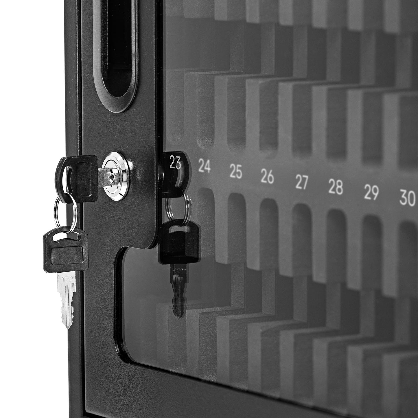 Luxor CellGuard 32 Bay Cell Phone Cabinet with Wall Mount Plate Organized Classroom Phone Storage (CHZZ002) - SchoolOutlet