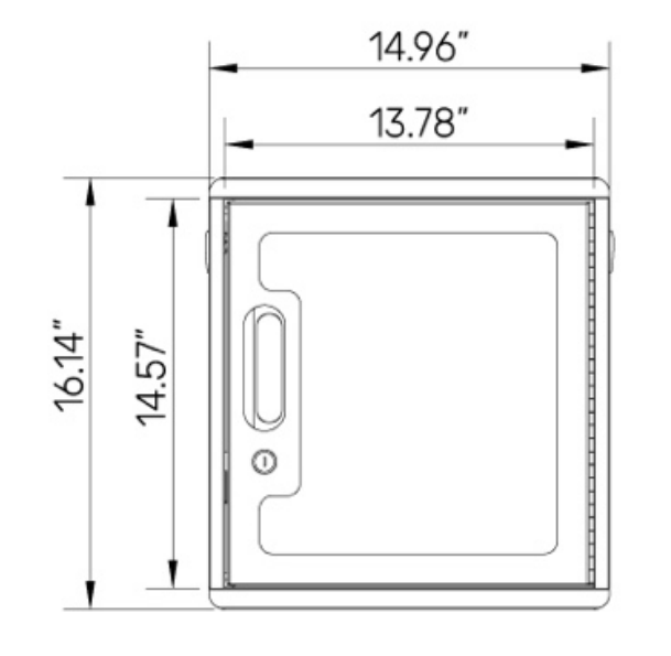 Luxor CellGuard 36 Bay Cell Phone Cabinet with Wall Mount Plate Organized Classroom Phone Storage (CHZZ002) - SchoolOutlet