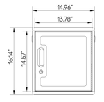 Luxor CellGuard 36 Bay Cell Phone Cabinet with Wall Mount Plate Organized Classroom Phone Storage (CHZZ002) - SchoolOutlet