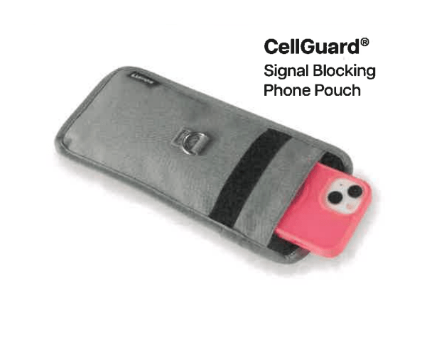 Luxor CellGuard Signal Blocking Phone Pouch Lockable RFID - Blocking Storage Sleeve (LUX - CHZZ003) - SchoolOutlet