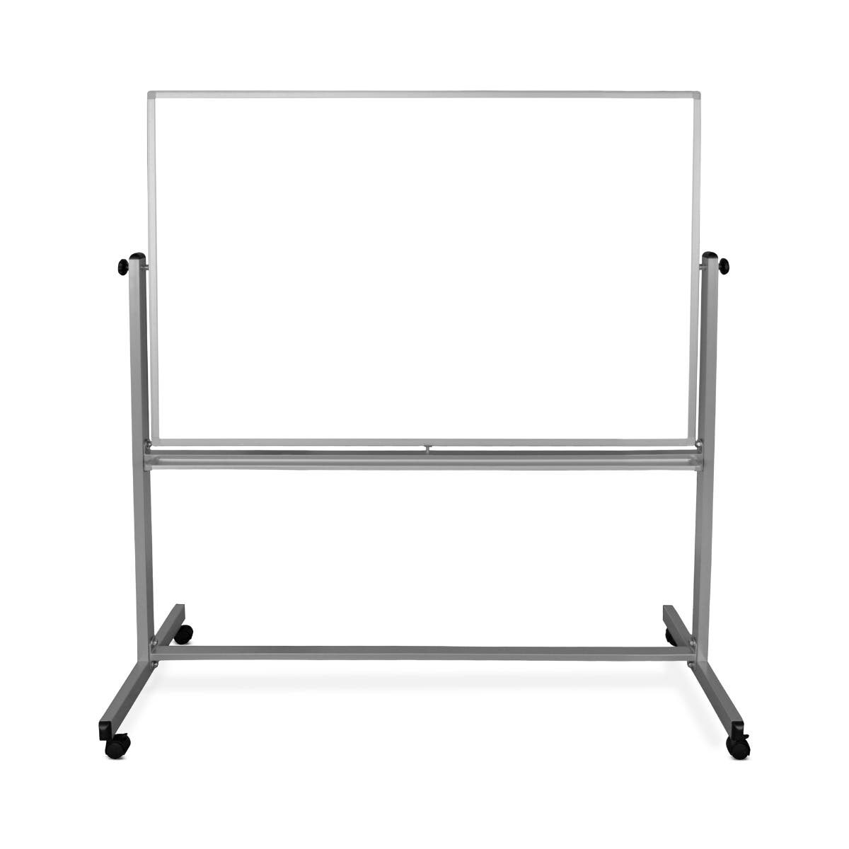 Luxor 90" W x 40" H Double - Sided Magnetic Whiteboard (DEMW003) - SchoolOutlet