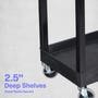 Luxor E Series EC11 - Tub Cart 2 Shelves - 35.25