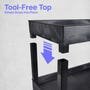 Luxor E Series EC11 - Tub Cart 2 Shelves - 35.25" W x 34.25" H (Luxor LUX-EC11) - SchoolOutlet