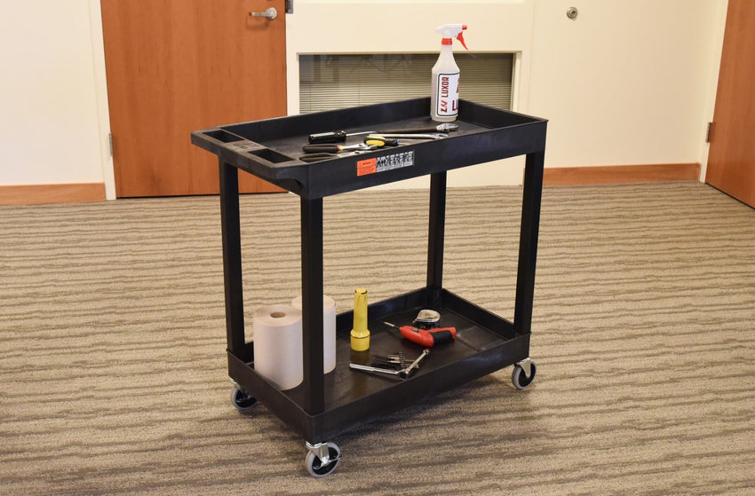 Luxor E Series EC11 - Tub Cart 2 Shelves - 35.25" W x 34.25" H (Luxor LUX-EC11) - SchoolOutlet